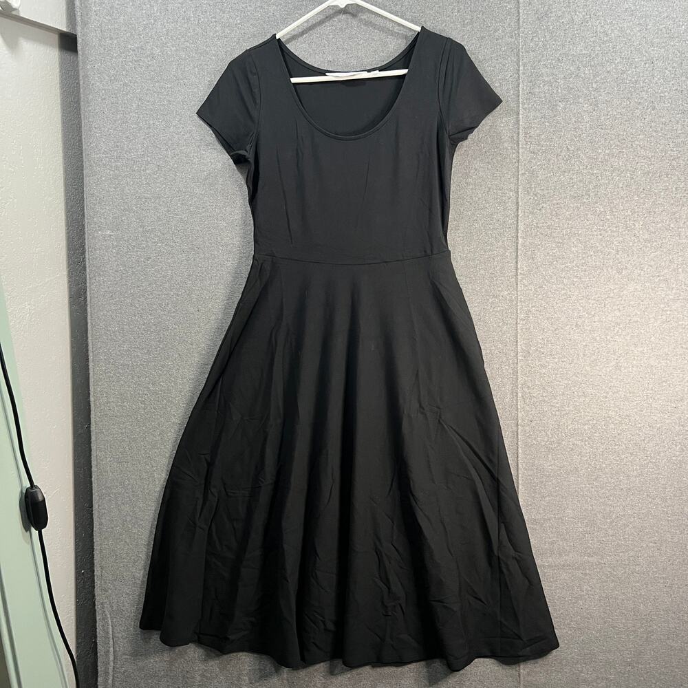 Encore by Idina Menzel Regular Fit and Flare Dress Jet Black, X-Small